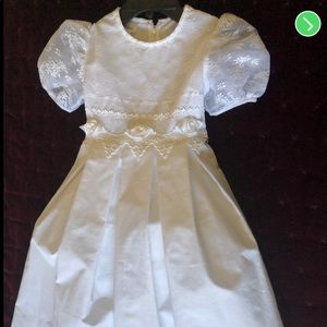 Bonnie Jean white dress 👗 size 7 girls kids